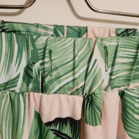 Ekouaer | Women's Leafy Green Printed Pajama or Lounge Pants (Size Small) - Picture 4 of 8